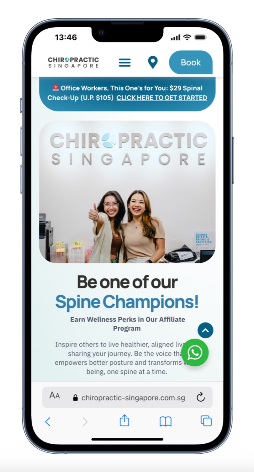 Influencer campaign site built by Ronnie